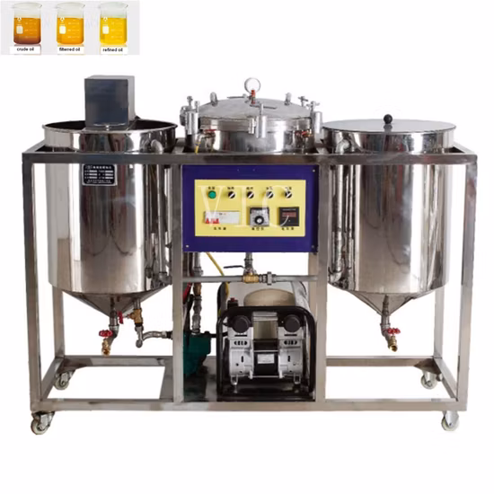 Peanut Sunflower Edible Oil Refinery Plant Oil Mini Refinery